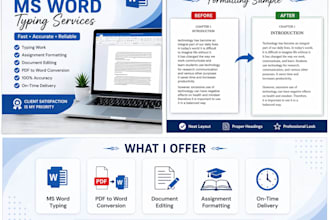 do assignment typing and formatting