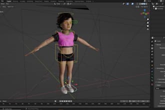 3d model character rig fix sculpt in blender zbrush maya cc4 c4d blendshapes