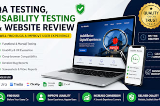 do QA testing, usability testing and website review for you