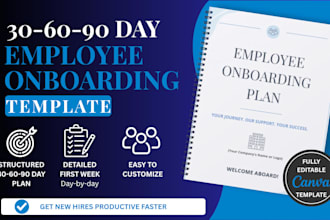 design a 30 60 90 day employee onboarding plan template