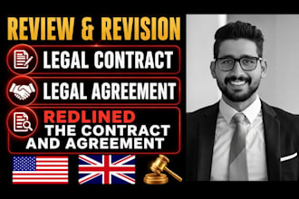 review and revise any legal contracts and agreements