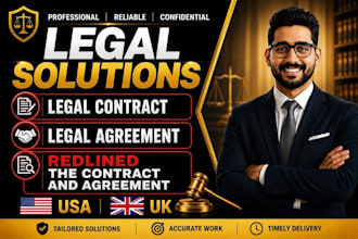 review and revise any legal contracts and agreements