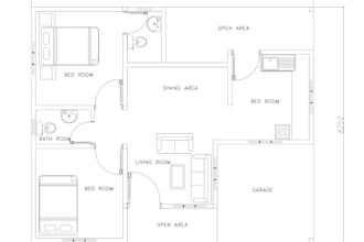 draw professional autocad 2d plans