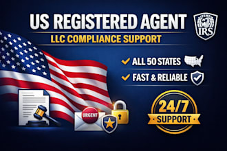 register US llc with ein and provide registered agent for non resident