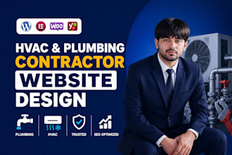 build hvac or plumbing contractor website with local SEO that gets more leads