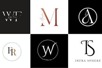 design luxury monogram logo with initials