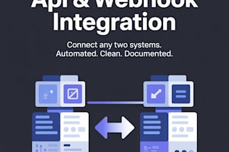 build a custom API integration or webhook connection
