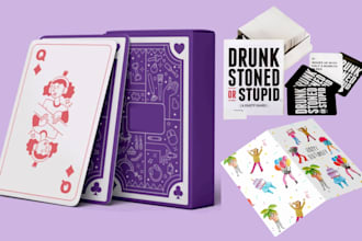 design playing card game drinking card party card couples card deck card design