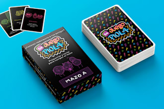 design playing card game drinking card party card couples card deck and card box