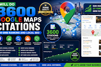 15000 google maps citations for gmb ranking and local SEO