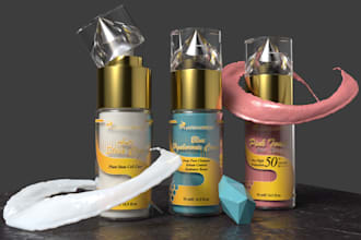 brand detailed 3d modeling and realistic rendering