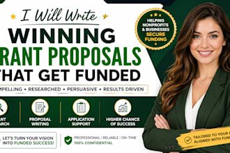 write a winning grant proposal and grant application for funding