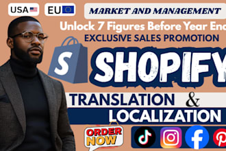 translate and localize ecommerce store, shopify store, product description