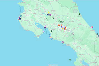 create a custom travel map and itinerary for your trip