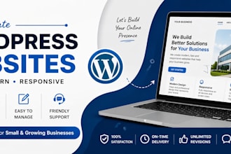create a modern and mobile friendly wordpress website