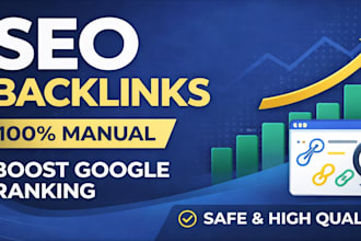 build high quality manual SEO backlinks for your website
