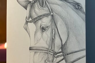 draw a realistic pencil sketch portrait from your photo for gifts