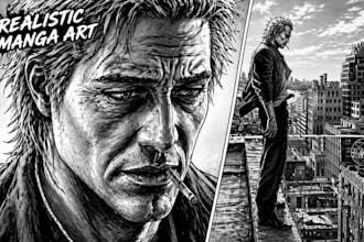 draw manga comic page comic book illustration manga comic art anime illustration