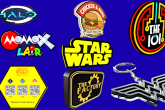 turn your logo to 3d lightbox keychain coaster lithophane in 2hours light box