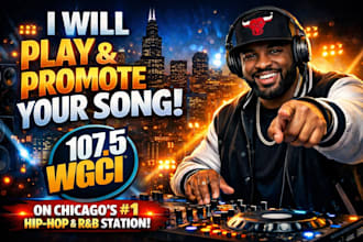 play and promote your song on wgci radio