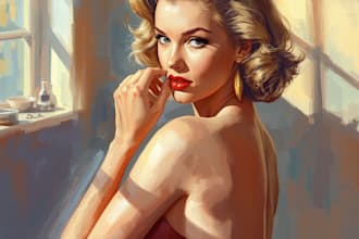 pin up girl and pin up girl illustration