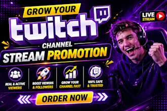 do organic twitch channel promotion to boost viewers and audience twitch partner