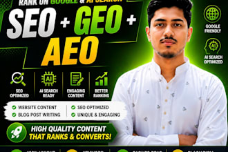 write SEO GEO  aeo optimized content for websites and blogs