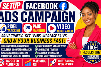 setup facebook ads campaign pixel tracking page manager video monetization