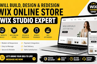 build wix website design redesign wix online store wix studio