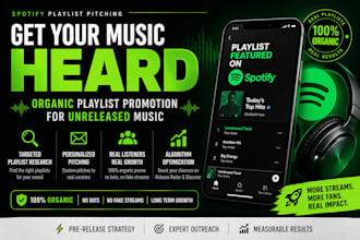 do spotify playlist pitching for unrelease music organic promotion in german