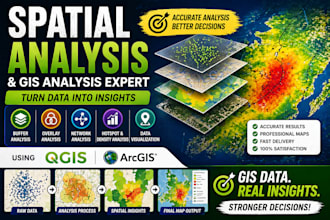 perform spatial data analysis and gis analysis using qgis and arcgis