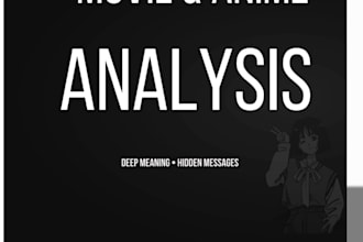 analyze anime and movie characters with unique insights