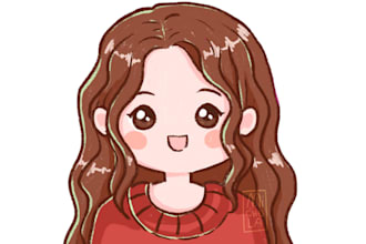 do a kawaii chibi id portrait