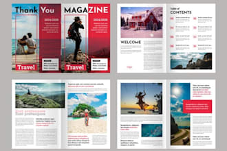 design modern emagazine enewsletter ebrochure eflyer layout