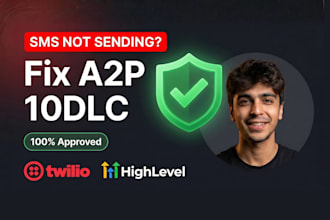 fix your a2p 10dlc registration for gohighlevel and twilio SMS
