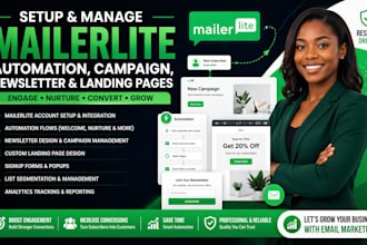 setup mailerlite automation mailerlite campaign setup newsletter landing page