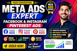 setup facebook pinterest ads campaign instagram ads advertising meta ad campaign