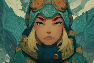 design and illustrate characters in my style