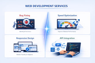 create landing page, fix bugs and error for you website
