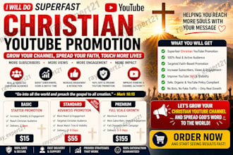 do christian youtube promotion to grow engagement fast
