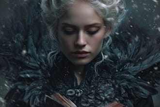 design a sci fi fantasy book cover design that sells