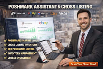 do poshmark listing, cross listing and poshmark sharing assistant