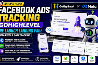 do facebook ads tracking gohighlevel pre launch landing page meta pixel capi
