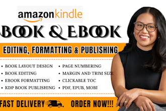 edit and format your book for ebook and paperback