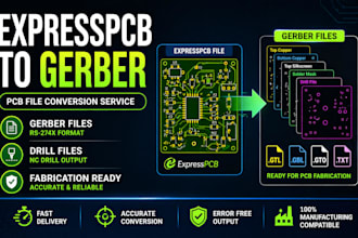 convert expresspcb files to gerber files for pcb fabrication