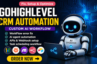 setup gohighlevel CRM ai automation zapier n8n make airtable workflow error fix