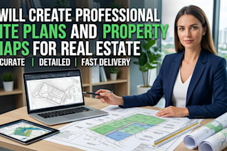 create professional site plans and property maps for real estate