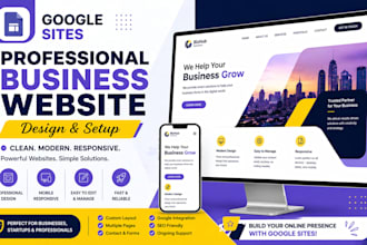 google sites website design business website setup responsive design