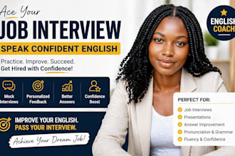 help you speak confident english and pass your job interview