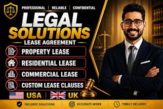 draft commercial leases, rental agreement, property and lease contracts